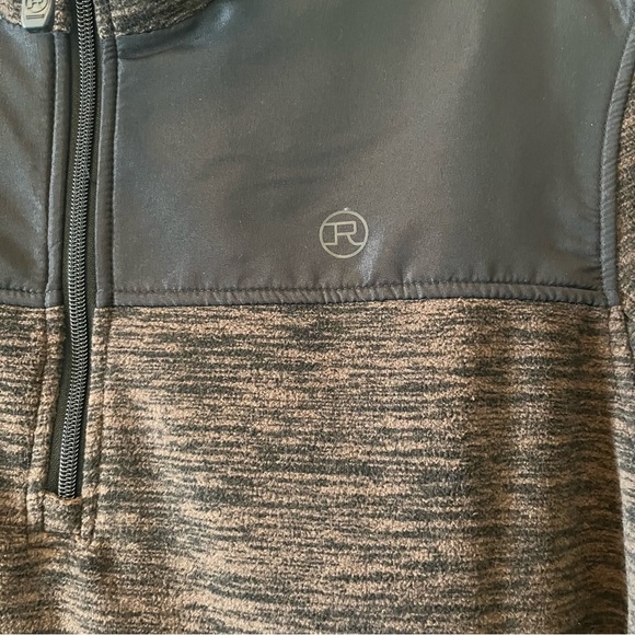 Roper Men's Brown & Black 3/4 Zip Micro Fleece Pullover 0692-6171 large - Picture 4 of 8